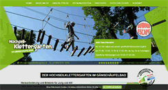 Desktop Screenshot of hochseilklettergarten.at